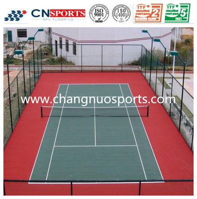 65Slid Friction Silicon PU Tennis Court Flooring for School