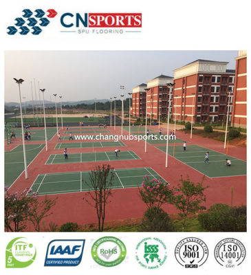 ITF CN-S02 Silicon PU Flooring and The Value of Rebound is 80