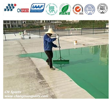 76 Slid friction Silicon PU Tennis Court Flooring