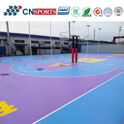 Customized Eco Friendly SPU Basketball Courts Flooring With Iaaf Certification