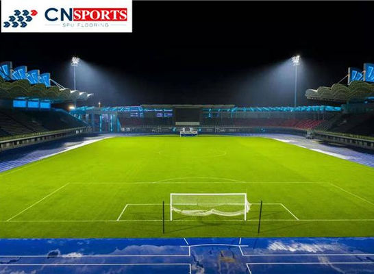 एंटी यूवी पीयू रनिंग ट्रैक रीसाइक्ल्ड एसबीआर रबर पहनने प्रतिरोधी रनवे फर्श